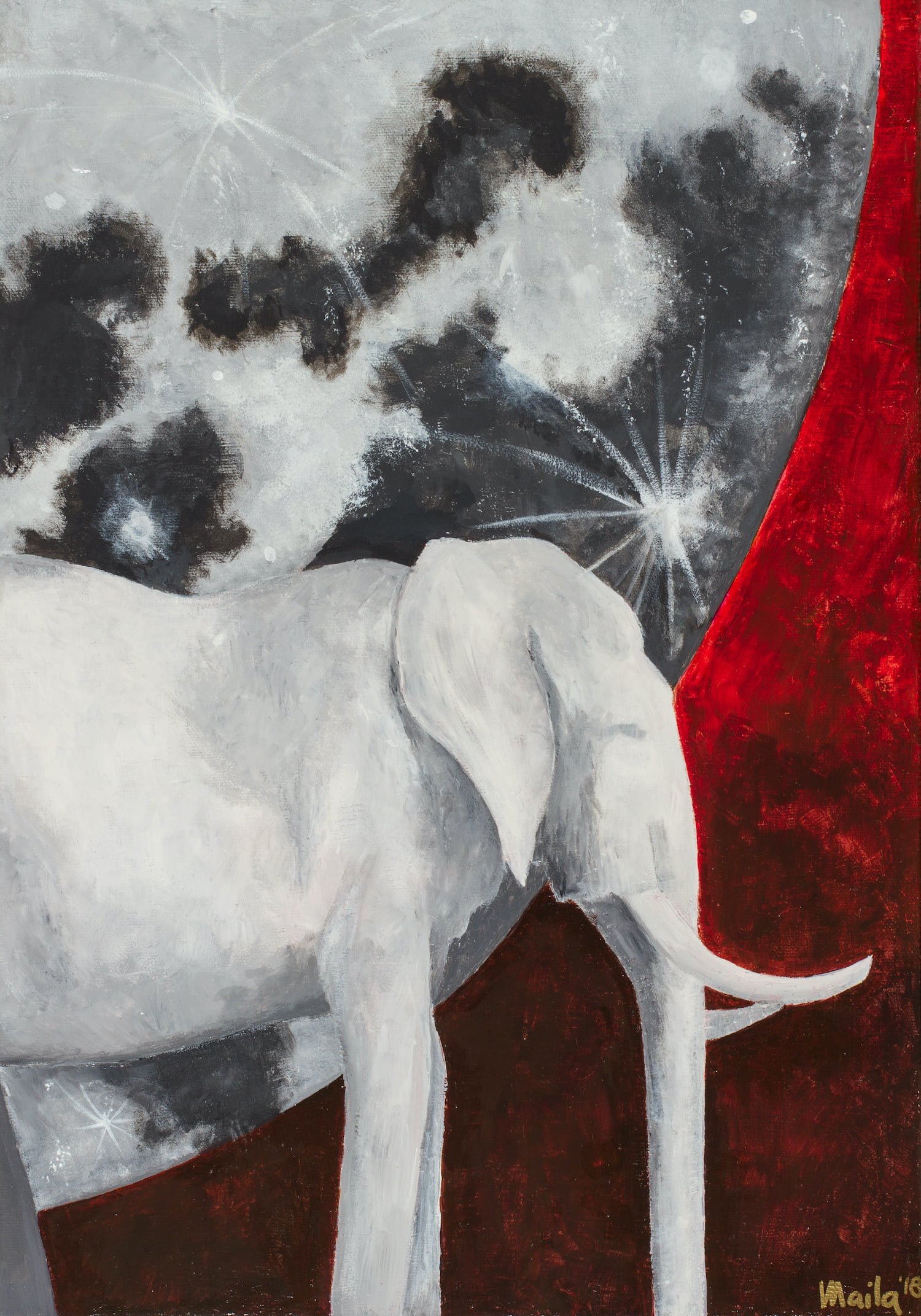 Luna piena in elefante